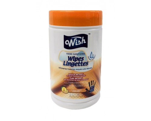 Wish Hand Sanitizing Wipes 80 ct.