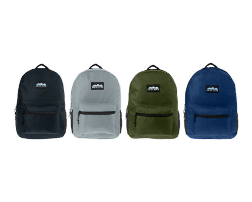 17 " ARCTIC STAR Backpacks In 4 Boy Colors - Bulk Case Of 24 Bookbags