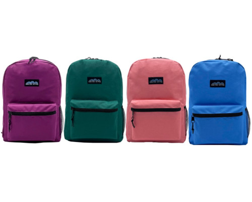 17 " ARCTIC STAR Backpacks In 4 Girl Colors - Bulk Case Of 24 Bookbags