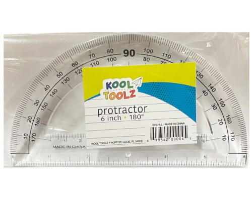 6" Plastic Protractor 