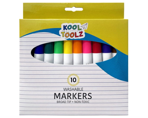 Washable Markers 10 ct. Kool Toolz