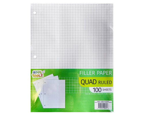 Quad Ruled Graph Paper – 100 Sheets – Bulk Case of 48