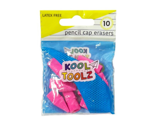 Pencil Cap Erasers 10ct.