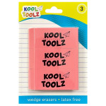 Pink Erasers 3 Pack