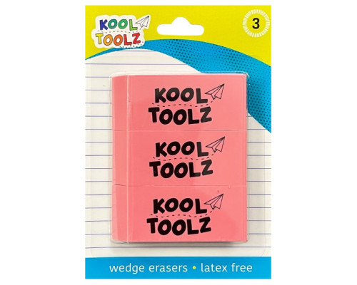 Pink Erasers 3 Pack