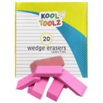 Bulk Pink Wedge Erasers 