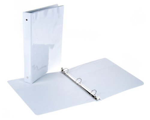 1.5" White 3‑Ring Binders – Bulk Case of 12 – Durable School & Office Binders