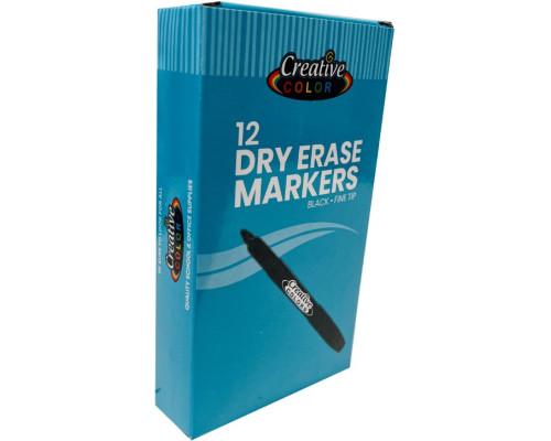 Bulk Dry Erase Markers – Black – Fine Tip