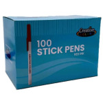 Red Stick Pens – 100‑Pack – Bulk Case of 12