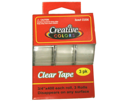 3 Pack Clear Tape 