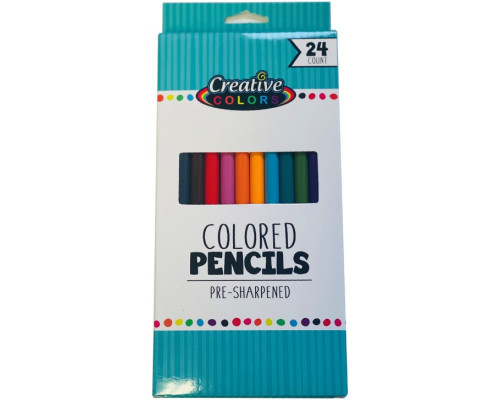 Creative Colors Coloring Pencils – 24 Pack