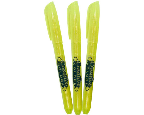 Pen‑Style Yellow Highlighters – Chisel Tip