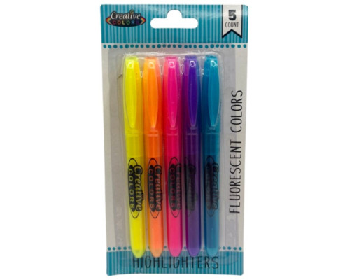 Pen‑Style Assorted Highlighters – Chisel Tip