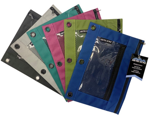 Canvas Double Zip Pencil Pouch