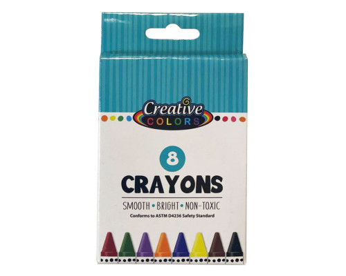 8 Pack Crayons – Creative Colors