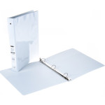 1" White 3‑Ring Binders – Bulk Case of 12 – Durable School & Office Binders