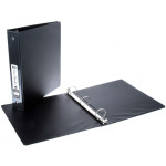 1.5" Black 3‑Ring Binders – Bulk Case of 12 – Durable School & Office Binders
