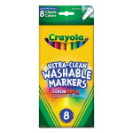 Crayola Washable Markers – Fine Tip – 8 Classic ColorMax Colors
