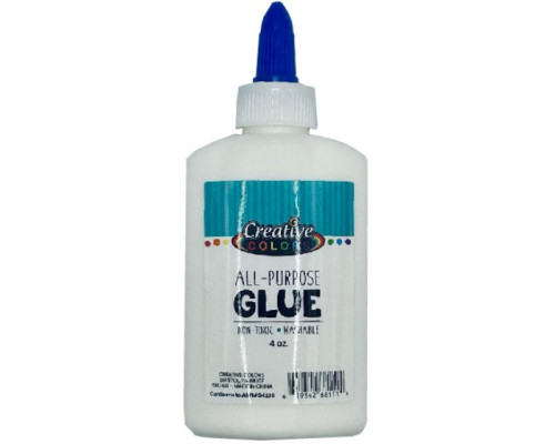 White School Glue – 4 oz. Washable, Non‑Toxic