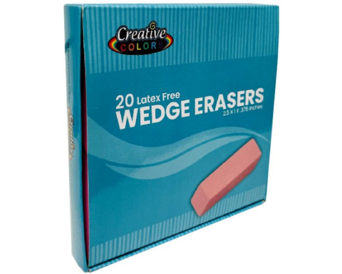 Pink Wedge Erasers Pink Wedge Erasers