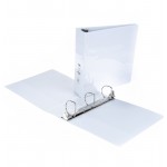 3-Ring 2" White Hard Binder 