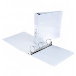 3-Ring 2" White Hard Binder 