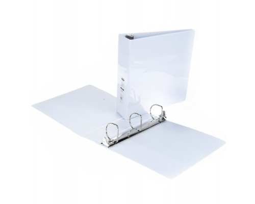 3-Ring 2" White Hard Binder 