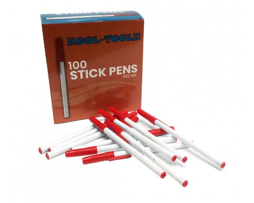 100 Pack Bulk Red Pens
