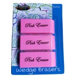 Pink Erasers 3 Pack