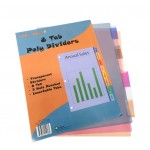 8 Tab Poly Index Dividers