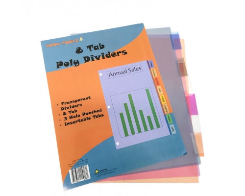 8 Tab Poly Index Dividers