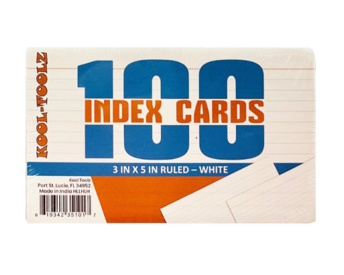 3" x 5" Index Cards 