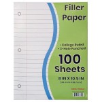 100 Pack College Ruled Filler Paper
