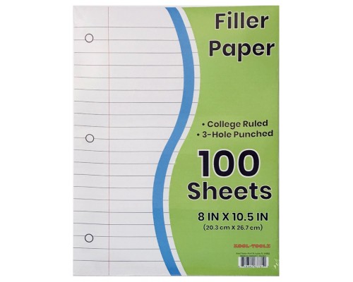 100 Pack College Ruled Filler Paper