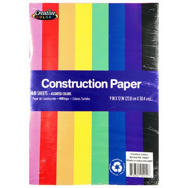 Wholesale School Supplies Construction Paper FCS91212-BULK